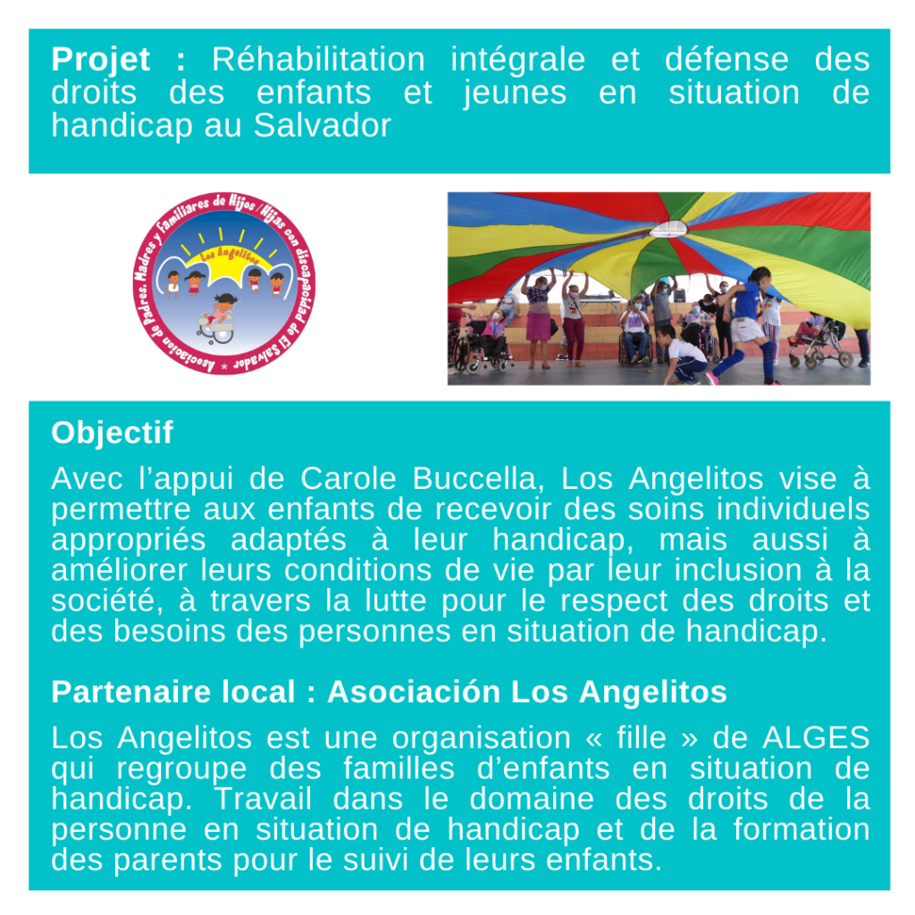 Réhabilitation intégrale et défense des droits des enfants et jeunes en situation de handicap au Salvador 5